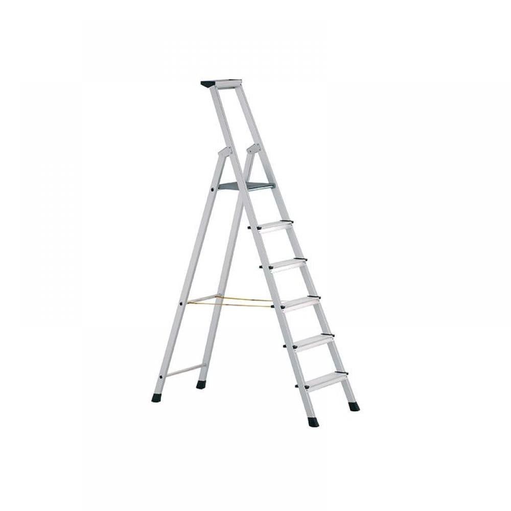 Zarges Zarges Z600 5 Tread Anodised Trade Platform Step Platform Height 1.11 - Image 1