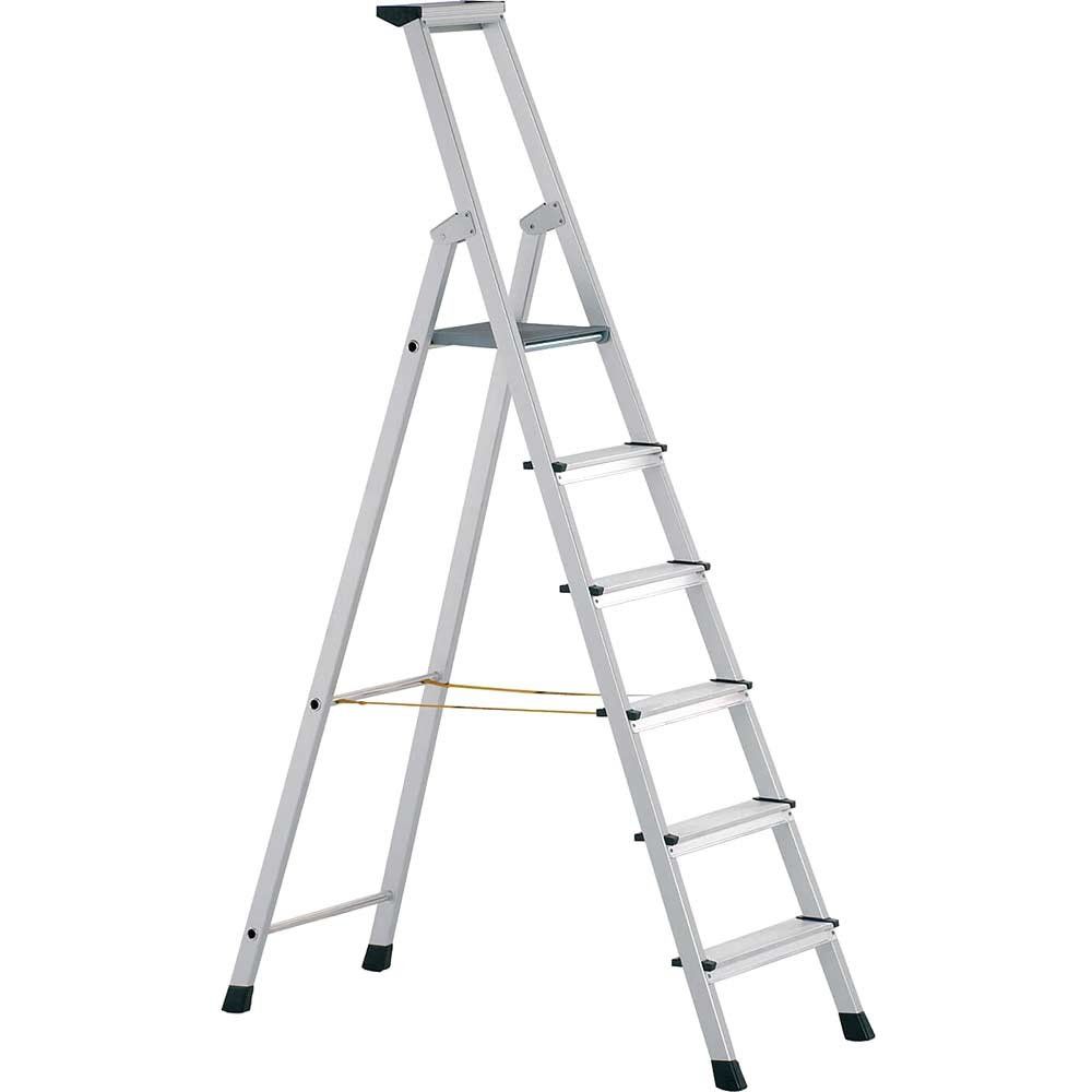 Zarges 41226 Anodised Trade Platform Steps Platform Height 1.49m 6 Rungs - Image 1