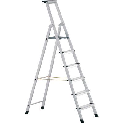 Zarges 41226 Anodised Trade Platform Steps Platform Height 1.49m 6 Rungs