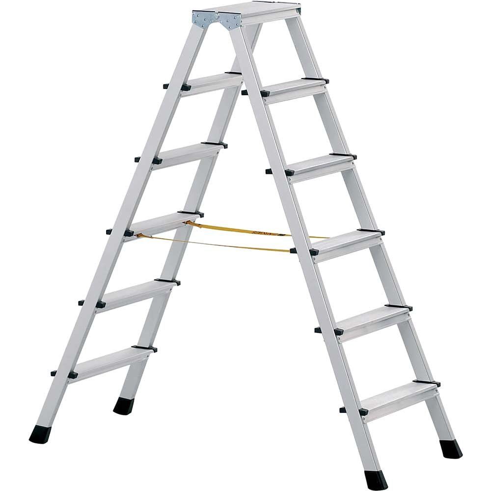 Zarges 41270 Anodised Double-Sided Steps Open 2.38M 2 X 10 Rungs - Image 1