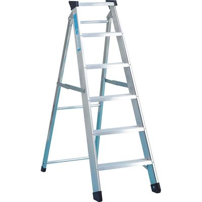 Zarges 49608 Industrial Swingback Steps Open 1.73M Closed 1.89M 8 Rungs