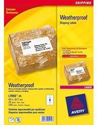 Avery Weatherproof Shipping Labels self-adhesive label White 200 pc(s) - Image 1