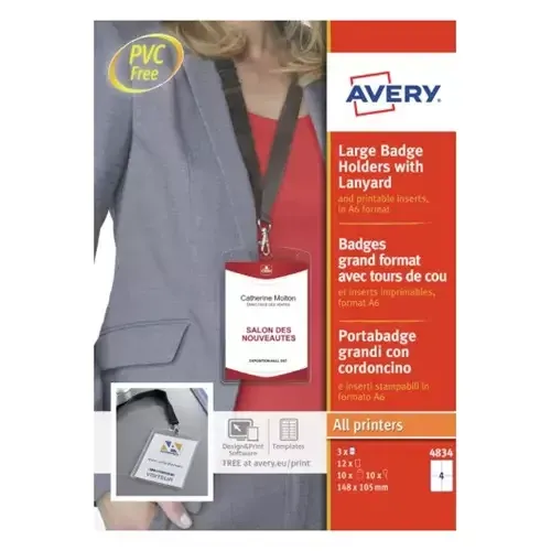 Avery 4834 identity badge/badge holder - Image 1