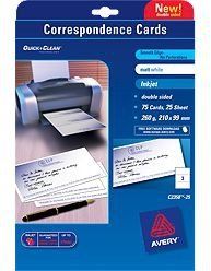Avery Compliments Slips White Inkjet DIN Long printing paper - Thumbnail 2