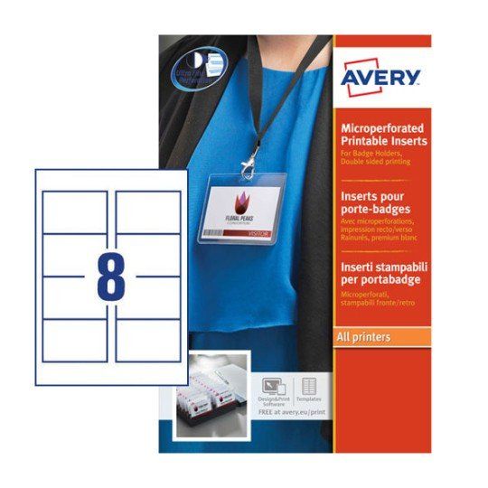 Avery LR7159-15 printing paper A4 (210x297 mm) Matt 25 sheets White - Image 1