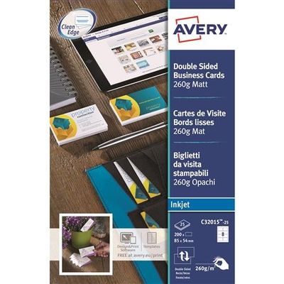 Avery Quick&Clean 85 x 54 mm (x25) business card 200 pc(s)