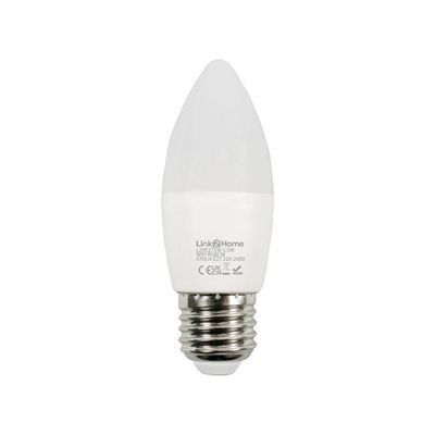 Link2Home L2HE275W Wi-Fi Led Es (E27) Opal Candle Dimmable Bulb White + Rgb 470 Lm 5.5W