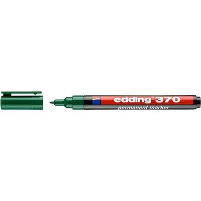 Edding 370 Permanent Marker Bullet Tip 1Mm Line Green (Pack 10) - 4-370004