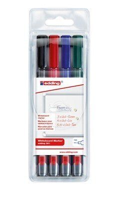 Edding 361 marker 4 pc(s) Fibre tip Black Blue Green Red