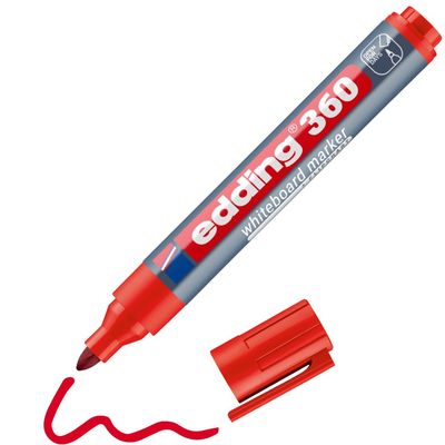 Edding 360 marker 1 pc(s) Round tip Red