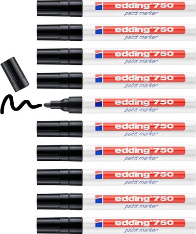 Edding 750 Black 10 pc(s)