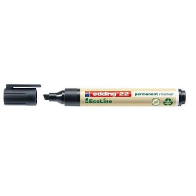 Edding 22 EcoLine permanent marker Chisel tip Black