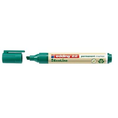 Edding 22 EcoLine permanent marker Chisel tip Green