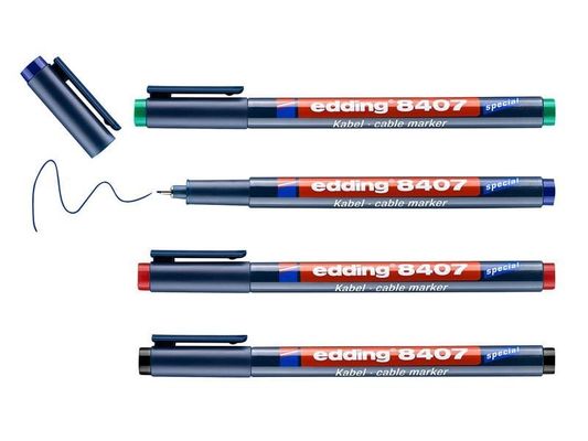 Edding 4-8407-4 8407/4 S Cable Marker Set 4 Piece