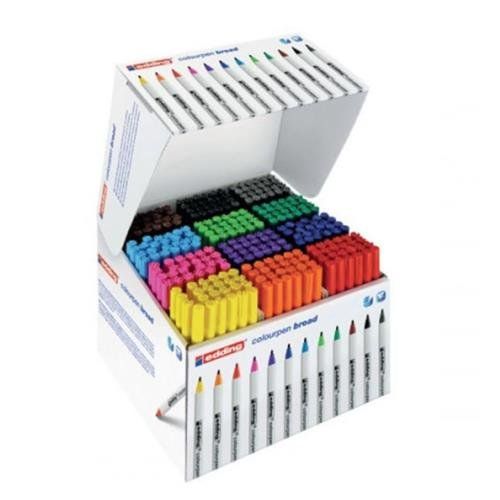 edding Colour Pen Broad Assorted Colours Classpack (Pack 288) - 4-51913 - Image 1