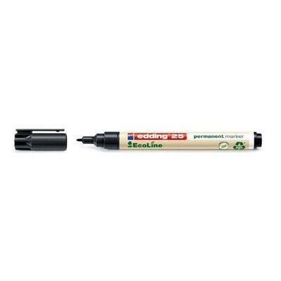 Edding 25 EcoLine permanent marker Bullet tip Black