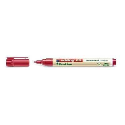 Edding 25 EcoLine permanent marker Bullet tip Red