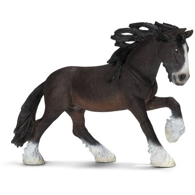 SCHLEICH Farm World Shire Stallion Toy Figure - Black