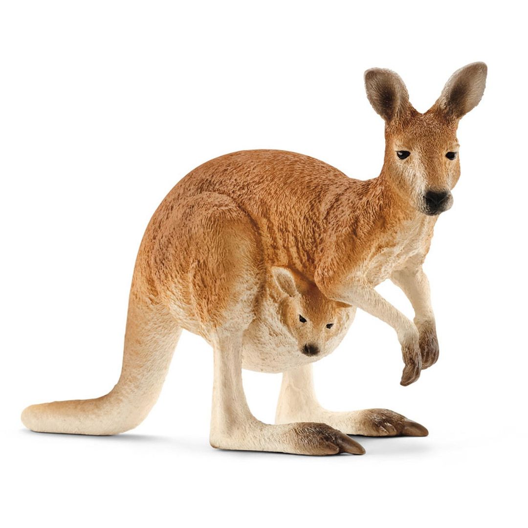 SCHLEICH Wild Life Kangaroo Toy Figure - Black - Image 1