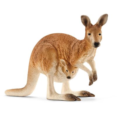 SCHLEICH Wild Life Kangaroo Toy Figure - Black