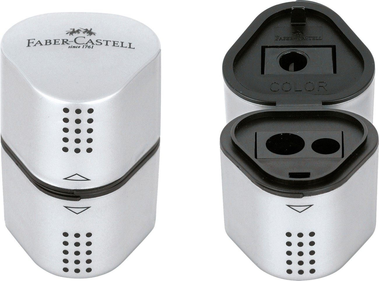 Faber-Castell Grip 2001 Manual pencil sharpener Silver - Image 1