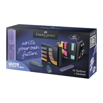 Faber-Castell 254603 marker 16 pc(s) Chisel tip Metallic. Multicolour.