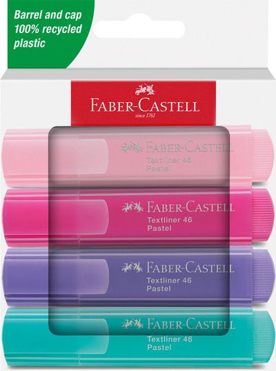 Faber-Castell Textliner 46 Pastell marker 4 pc(s) Light pink. Pink. Pu