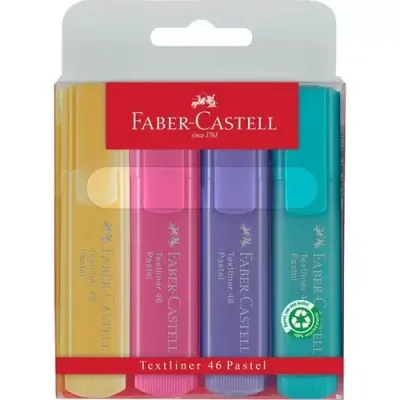 Faber-Castell Textliner 46 Pastell marker 4 pc(s) Light pink. Pink. Pu - Thumbnail 2