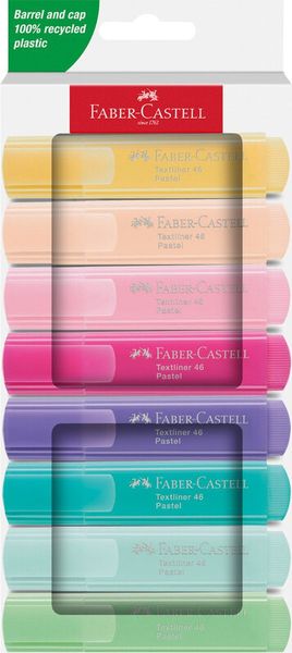 Faber-Castell Textliner 46 Pastell marker 8 pc(s) Multicolour