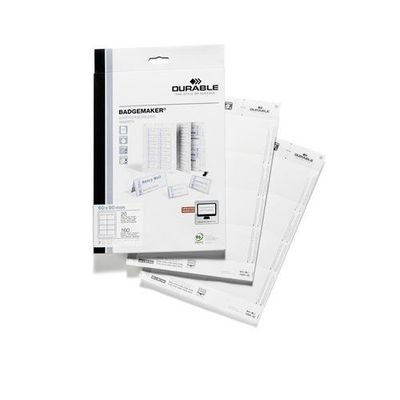 Durable Badge insert 60x90 mm White