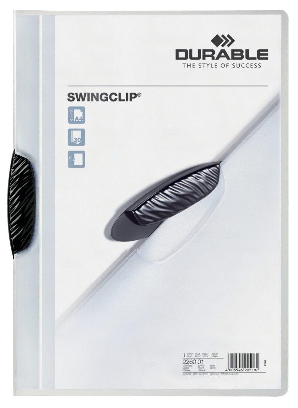 Durable Swingclip report cover Black - Image 1