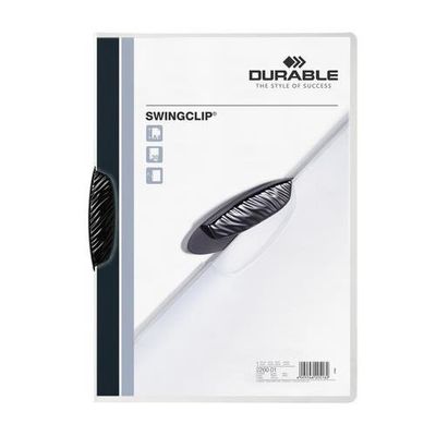 Durable Swingclip report cover Black