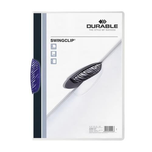 Durable Swingclip report cover Polypropylene (PP) Dark Blue - Image 1