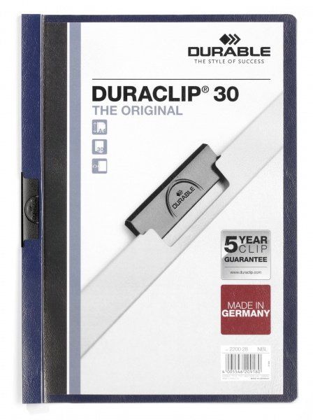 Durable DURACLIP report cover PVC Blue - Image 1