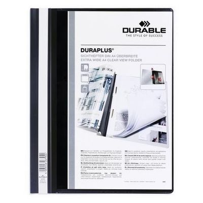 Durable Duraplus report cover Black