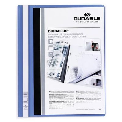Durable DURAPLUS report cover Blue. Transparent - Thumbnail 1