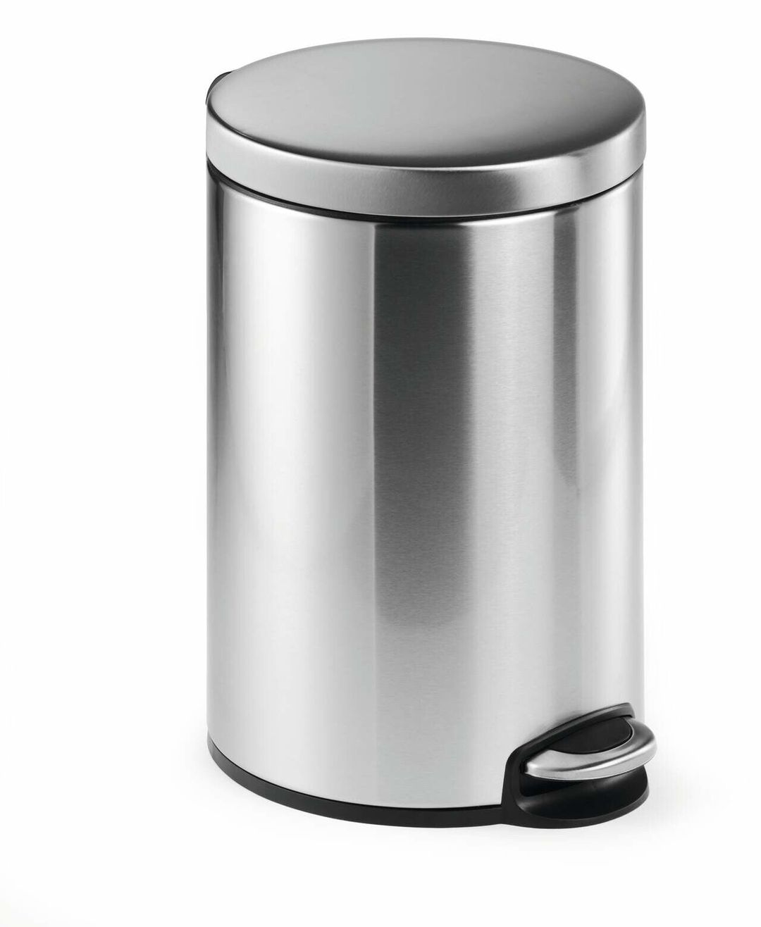 Durable Pedal bin stainless steel 12L round - Image 1