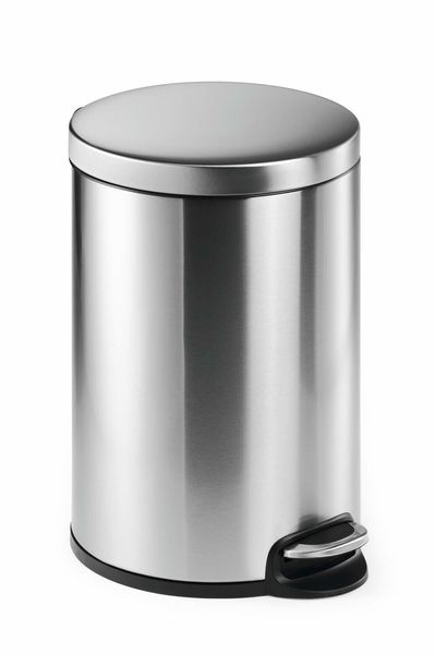 Durable Pedal bin stainless steel 20L round