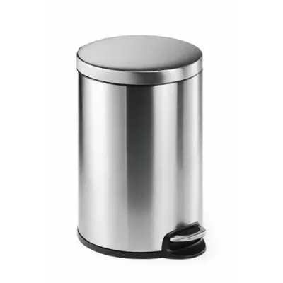 Durable Pedal bin stainless steel 20L round - Thumbnail 2