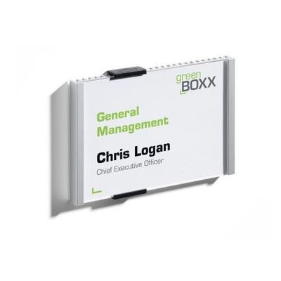 Durable 480123 sign holder/information stand Aluminium Silver