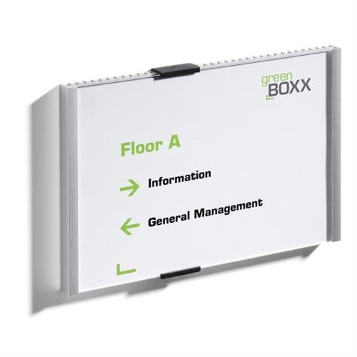 Durable 480523 sign holder/information stand Acrylic Silver - Image 1