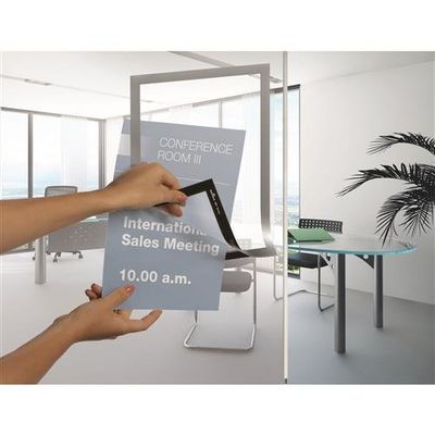 Durable 4872-23 magnetic frame A4 Silver
