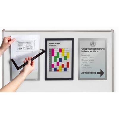 Durable Duraframe Magnetic A4 magnetic frame Silver