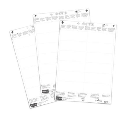 Durable 102202 self-adhesive label Rectangle White 240 pc(s)