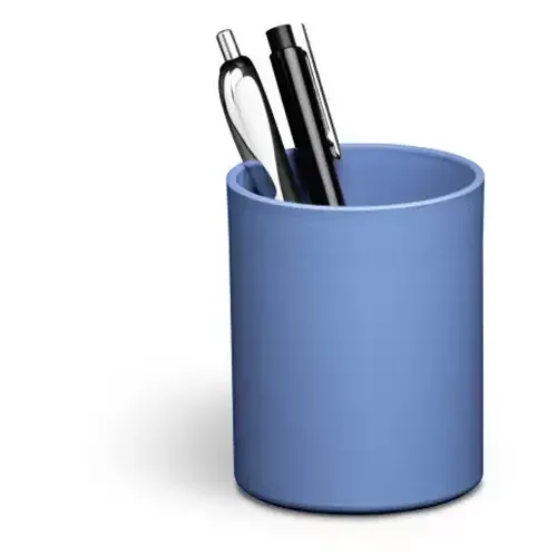 Durable ECO pen/pencil holder Recycled plastic Blue - Image 1