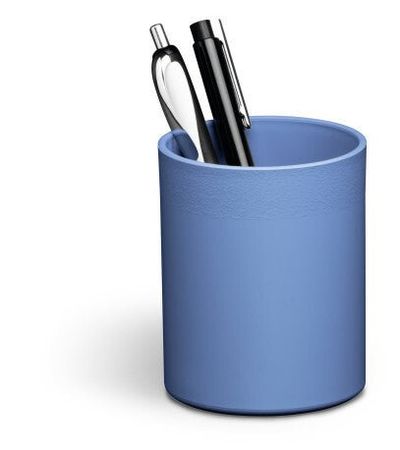 Durable ECO pen/pencil holder Recycled plastic Blue - Thumbnail 2