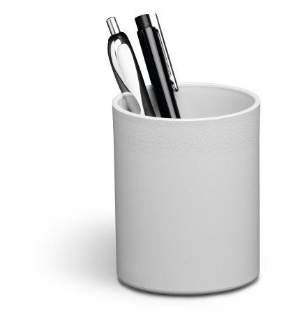 Durable ECO pen/pencil holder Recycled plastic Grey - Image 1