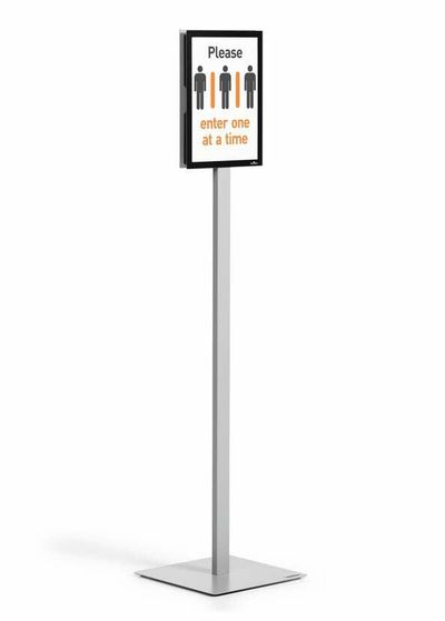 Durable INFO STAND BASIC A4 1 ST 501257 (501257) Information stand Metal, Plastic Grey