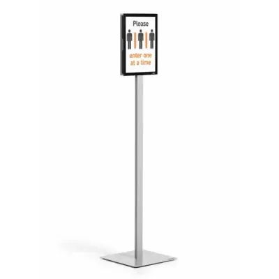 Durable INFO STAND BASIC A4 1 ST 501257 (501257) Information stand Metal, Plastic Grey - Thumbnail 2