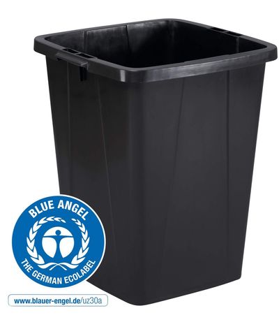Durable 1800505221 waste container Rectangular Plastic Black